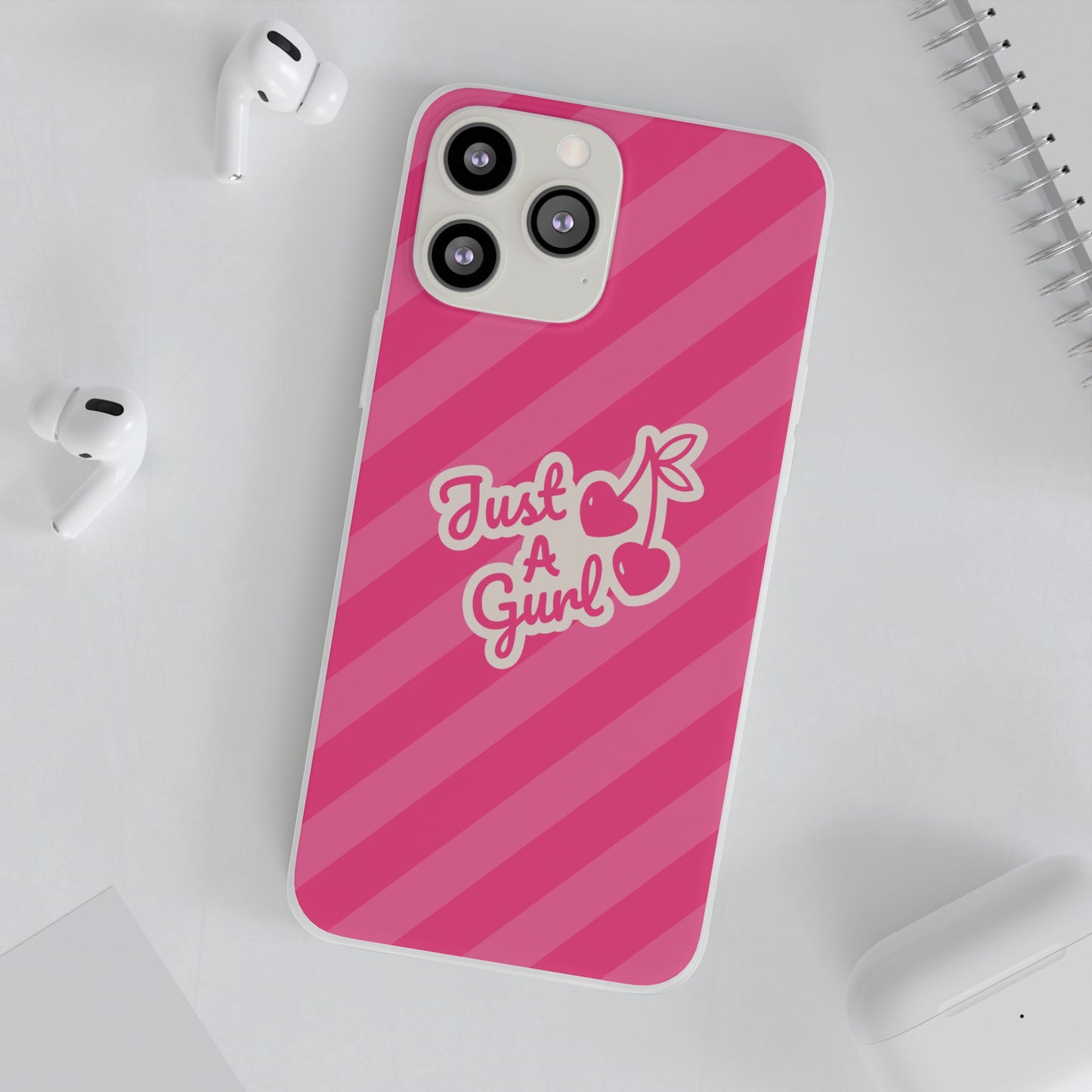 The “Just A Gurl” Cherry Phone Case