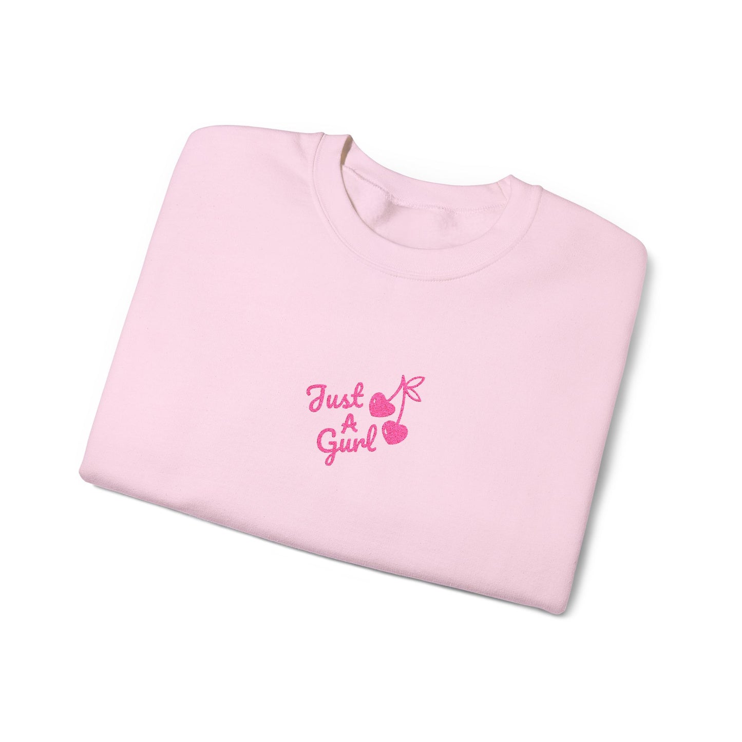 The Signature Logo Pink Embroidered Crewneck